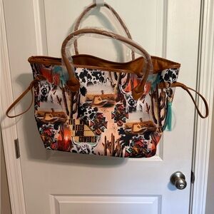 Cowboy Print Women's Tote Bag